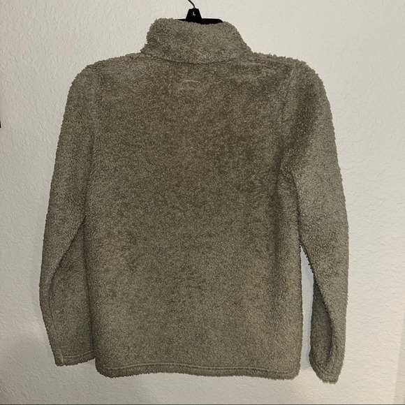 Patagonia Girls' Los Gatos 1/4-Zip Fleece El Cap Khaki Size XL 14 - Picture 6 of 6